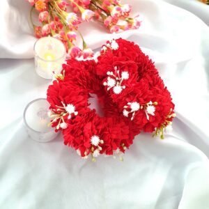 elegent red gajra pair