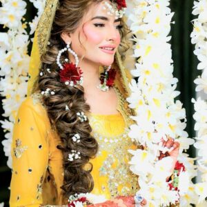bridal artificial flower jewelry set