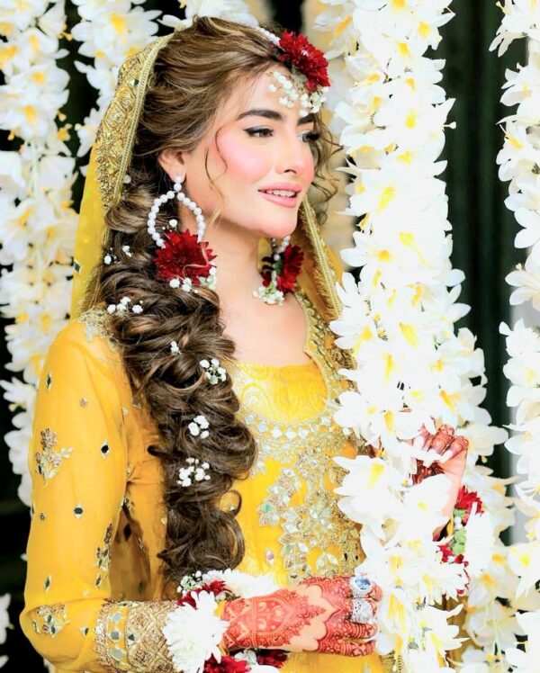 bridal artificial flower jewelry set